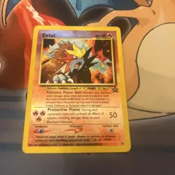 Pokemon TCG Entei Black Star Promo 34 Reverse Holo WOTC 1995-2001 Vintage MP (K) - Image 1