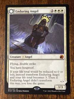 1x Enduring Angel // Angelic Enforcer NM-Mint, English Innistrad: Midnight Hunt - Image 1