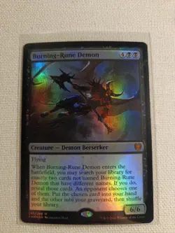Burning-Rune Demon Kaldheim Foil - Image 1