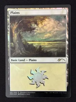 1x MTG Plains (Rebecca Guay, Foil) - Standard Showdown Promos (SSP) #1 - Magic - Image 1