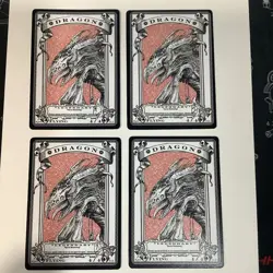 4 Autographed Signed, RK Post token, Magic The Gathering MTG Dragon 4/4 - Image 1