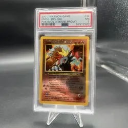 2001 Pokemon Game Movie 3 Promo #34 Entei Reverse Foil PSA 7 NM - Image 1