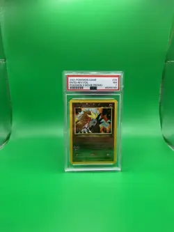 2001 POKEMON GAME MOVIE POKEMON 3 MOVIE PROMO #34 ENTEI-REVERSE FOIL PSA 7 - Image 1