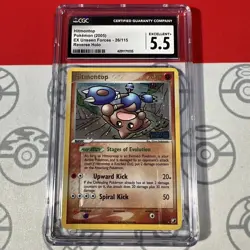 CGC 5.5 Hitmontop 26/115 2005 EX Unseen Forces Reverse Holo Pokemon 1035 - Image 1
