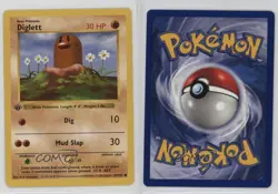 Diglett Shadowless 1st Ed. Pokemon Base Set #47 1999 - Image 3