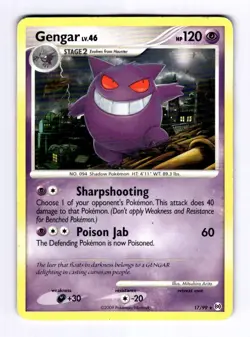 Gengar (17) Arceus #17 (2009) Rare HP Pokemon - Image 1