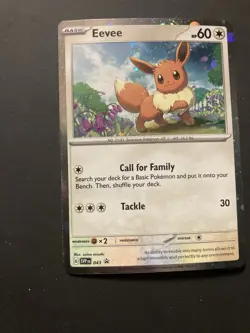 Pokemon Eevee #043 English SVP Black Star Promo Cosmos Holo LP - Image 3