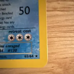 Pokemon Shining Gyarados 65/64 Neo Revelation Holo Secret Rare. - Image 5