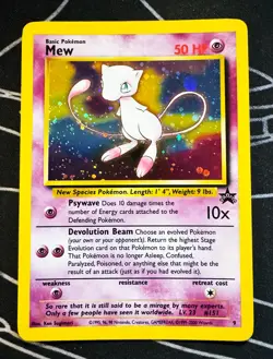 Mew Holo Wizards of the Coast Black Star Promo #9 Pokemon League 2000 - Image 1