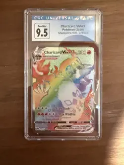 CGC 9.5 Charizard VMAX 074/073 Champions Path Secret Rare Rainbow - Image 1