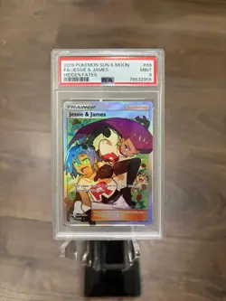 Full Art - Jessie & James Pokemon Sun & Moon Hidden Fates PSA 9 MINT - Image 1