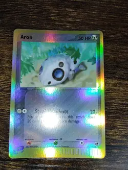 Pokemon Aron 56/100 EX Sandstorm Reverse Holo Rare - Image 2
