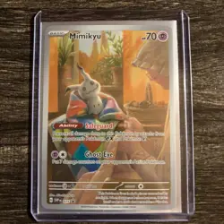 Pokemon Mimikyu SVP 075 Paldean Fates Black Star Promo Holo NM - Image 1