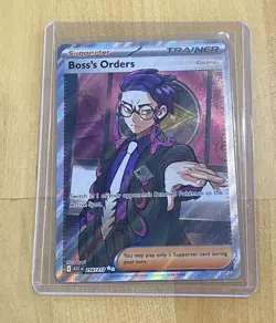 2026 Pokemon Ascended Heroes Boss’s Orders Secret Rare 256/217 Full Art Trainer - Image 1