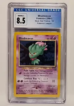 Misdreavus # 39 Black Star Promo 2001 Pokemon League Graded CGC 8.5 NM/MINT+ - Image 2