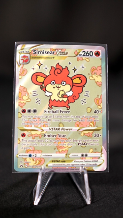 Pokemon Simisear VSTAR GG37/GG70 Crown Zenith: Galarian Gallery Holo NM - Image 1