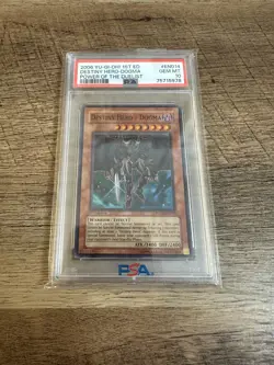 YuGiOh Destiny Hero Dogma PSA 10 1st ed Super Rare - Image 1