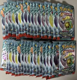 Lot Of 10,20,30 ~ Pokemon TCG Journey Together Sleeved Booster Packs Random Art - Image 1