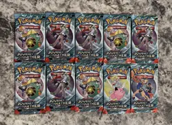 Pokemon TCG: Scarlet and Violet Journey Together Booster Pack Lot Of 10 (B) - Image 1