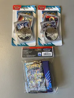Lot of 3 Pokemon TCG Journey Together Blister Packs + Stellar Crown Pack New - Image 1