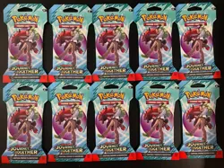 Pokemon TCG S&V Journey Together Factory Sealed Booster Pack Lot of 10 #11 - Image 1