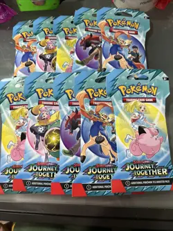 Lot Of 10 Pokemon TCG - Journey Together Sleeved Booster Pack - Factory Sealed - Image 1