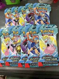 Lot Of 10 Pokemon TCG - Journey Together Sleeved Booster Pack - Factory Sealed - Image 2