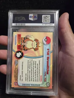 PSA 10 2000 Pokemon Game Topps Chrome Growlithe Spectra TV Rare Base Series 1GEM - Image 4