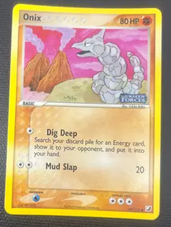 Onix 65/115 EX Unseen Forces Reverse Holo Stamped Pokemon Card NM - Image 1