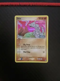 Pokemon ONIX 65/115 Stamped Reverse Holo Unseen Forces - MP - Image 1