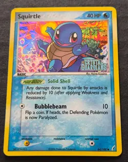 Squirtle | EX Crystal Guardians | Reverse Holofoil | 64/100 | Near Mint (NM) - Image 1