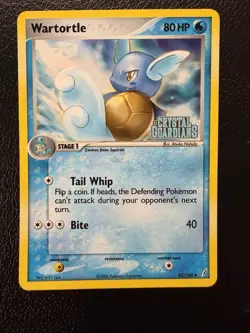 Wartortle Crystal Guardians Reverse Holo Stamped 43/100 Pokemon Card LP+ - Image 1