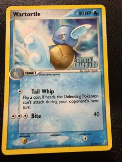 Wartortle Crystal Guardians Reverse Holo Stamped 43/100 Pokemon Card LP+ - Image 2