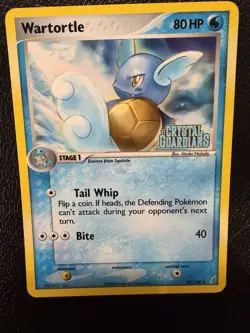 Wartortle Crystal Guardians Reverse Holo Stamped 43/100 Pokemon Card LP+ - Image 3