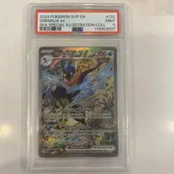 Pokemon Card Greninja Ex SVP 132 PSA 9 Graded Special Illustration - Image 1