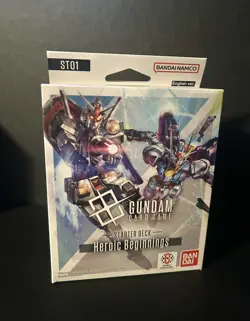 NEW Gundam Trading Card Game Starter Deck ST01 Herioc Beginnings Sealed ENGLISH - Image 1