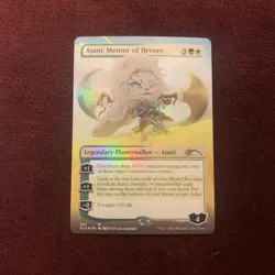 Ajani, Mentor of Heroes (Borderless) Secret Lair Drop Series (SLD) NM Foil Card - Image 1