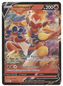2022 Pokemon SWSH Black Star Promo Infernape V (Jumbo Card) #SWSH252 - Image 1
