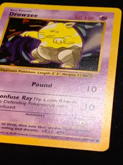 DROWZEE (SHADOWLESS) - 049/102 - BASE SET - POKEMON CARD - LP - Image 3
