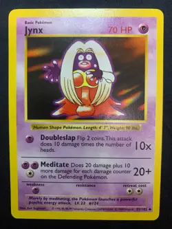 JYNX (SHADOWLESS) - 031/102 - BASE SET - POKEMON CARD - LP - Image 1