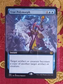 EXTENDED True Polymorph Adventures in the Forgotten Realms Magic MTG card - Image 1