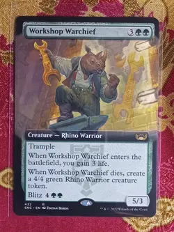 Extended Workshop Warchief Streets of New Capenna Magic The Gathering MTG card - Image 1