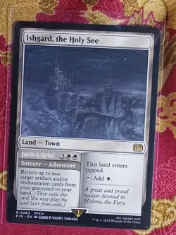 Ishgard, the Holy See Final Fantasy Magic The Gathering MTG Rare LAnd Card - Image 1