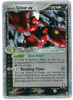 Rocket's Scizor EX 101/109 EX Team Rocket Returns Holo Rare Pokemon Card - Image 1