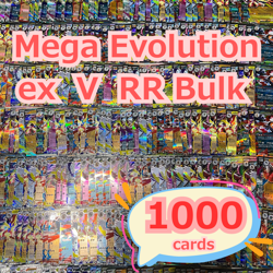 Japanese Pokemon Card Mega M Evolution EX RR only Bulk Lot - 1000 Cards - NM - Image 1
