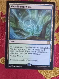 Vineglimmer Snarl COMMANDER: Modern Horizons 3 Magic The Gathering MTG rare land - Image 1