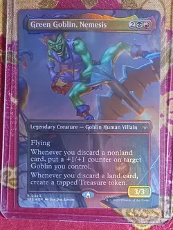 FOIL EXTENDED Green Goblin, Nemesis Marvel Spider-man Magic The Gathering MTG - Image 1