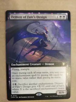 Demon of Fate's Design (Extended Art) Commander Masters Regular - Image 1