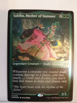Sakiko, Mother of Summer (Foil Etched) Commander Masters Foil - Image 1