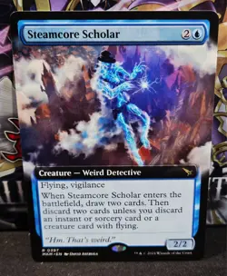 magic the gathering - Steamcore Scholar - Creature - Weird Detective - Rare - Image 1